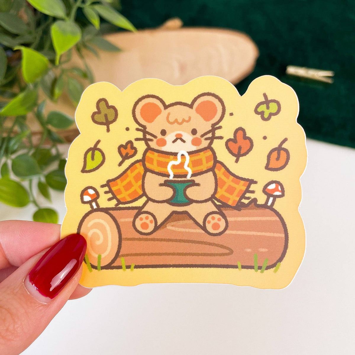 Cosy Mouse Sticker