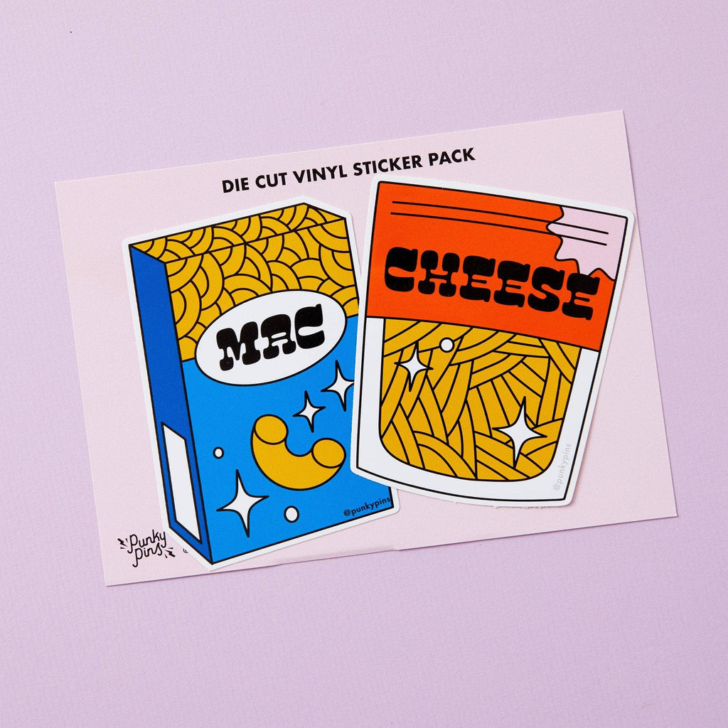 Mac & Cheese Duo Vinyl Sticker Pack