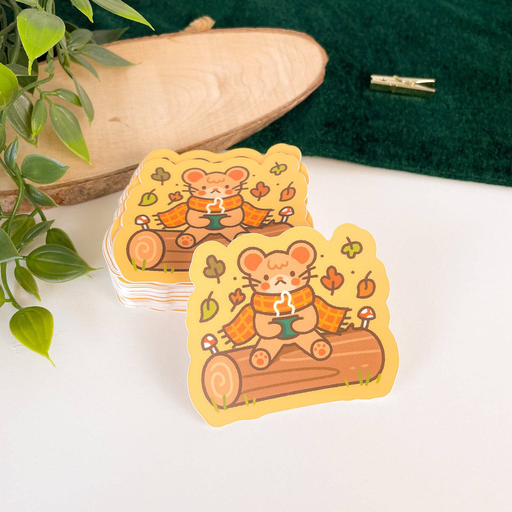 Cosy Mouse Sticker