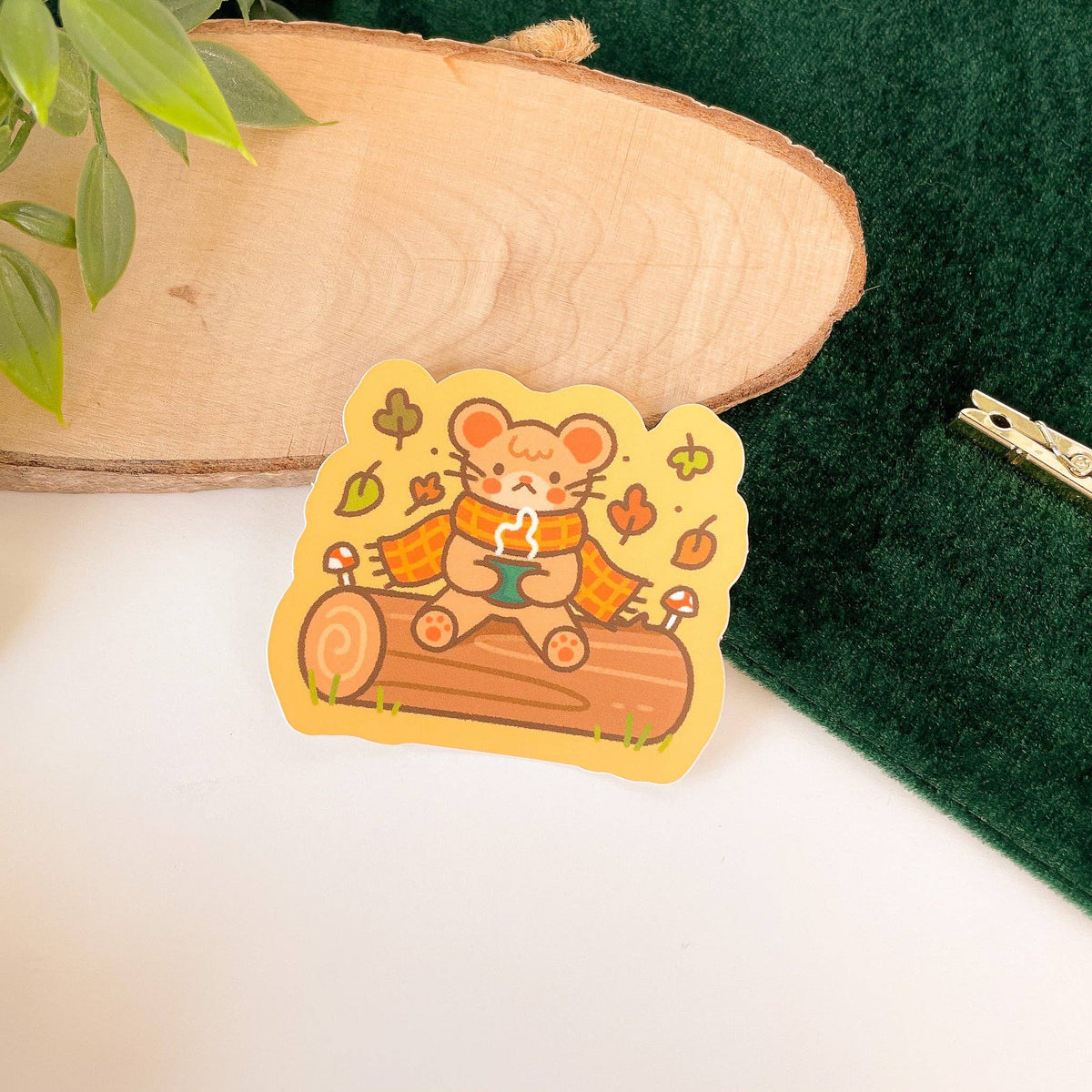 Cosy Mouse Sticker