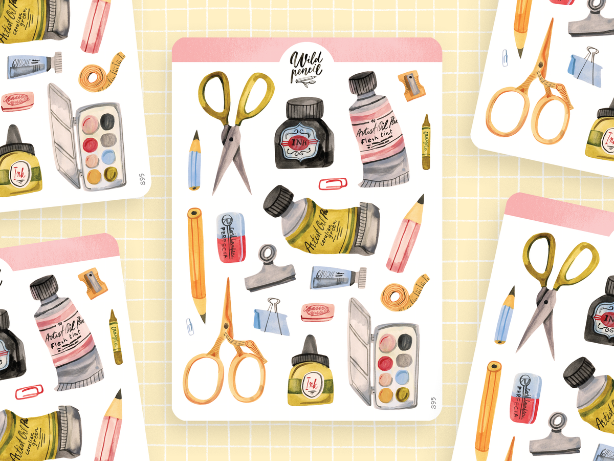 Sticker Sheet - Art Shop