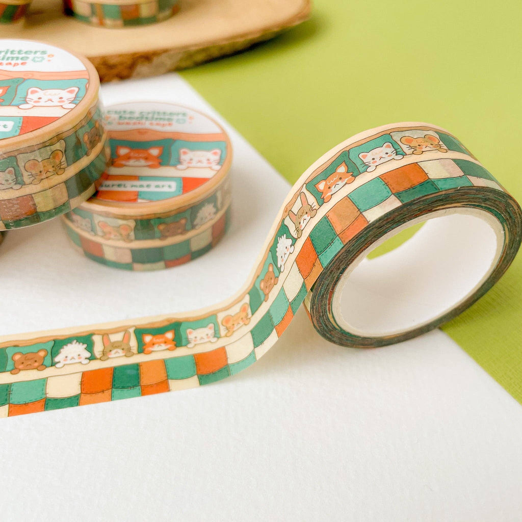 Cute Critters Bedtime Chunky Washi Tape