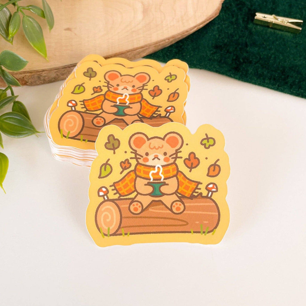 Cosy Mouse Sticker