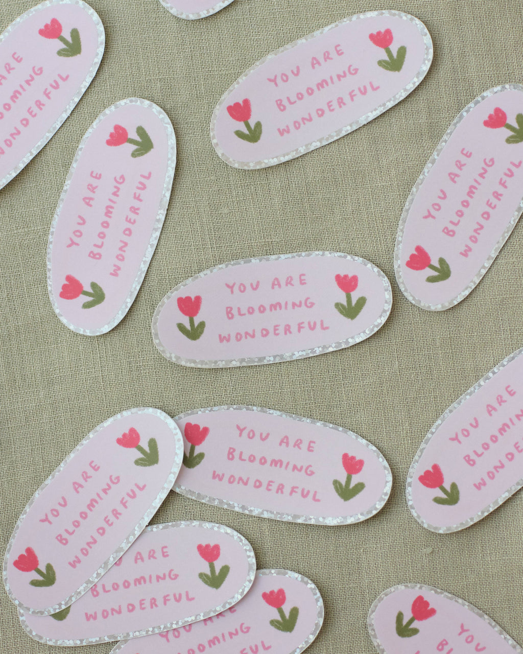 Blooming Wonderful Holographic Sticker
