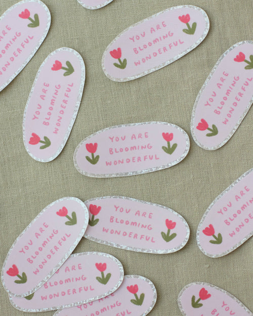 Blooming Wonderful Holographic Sticker