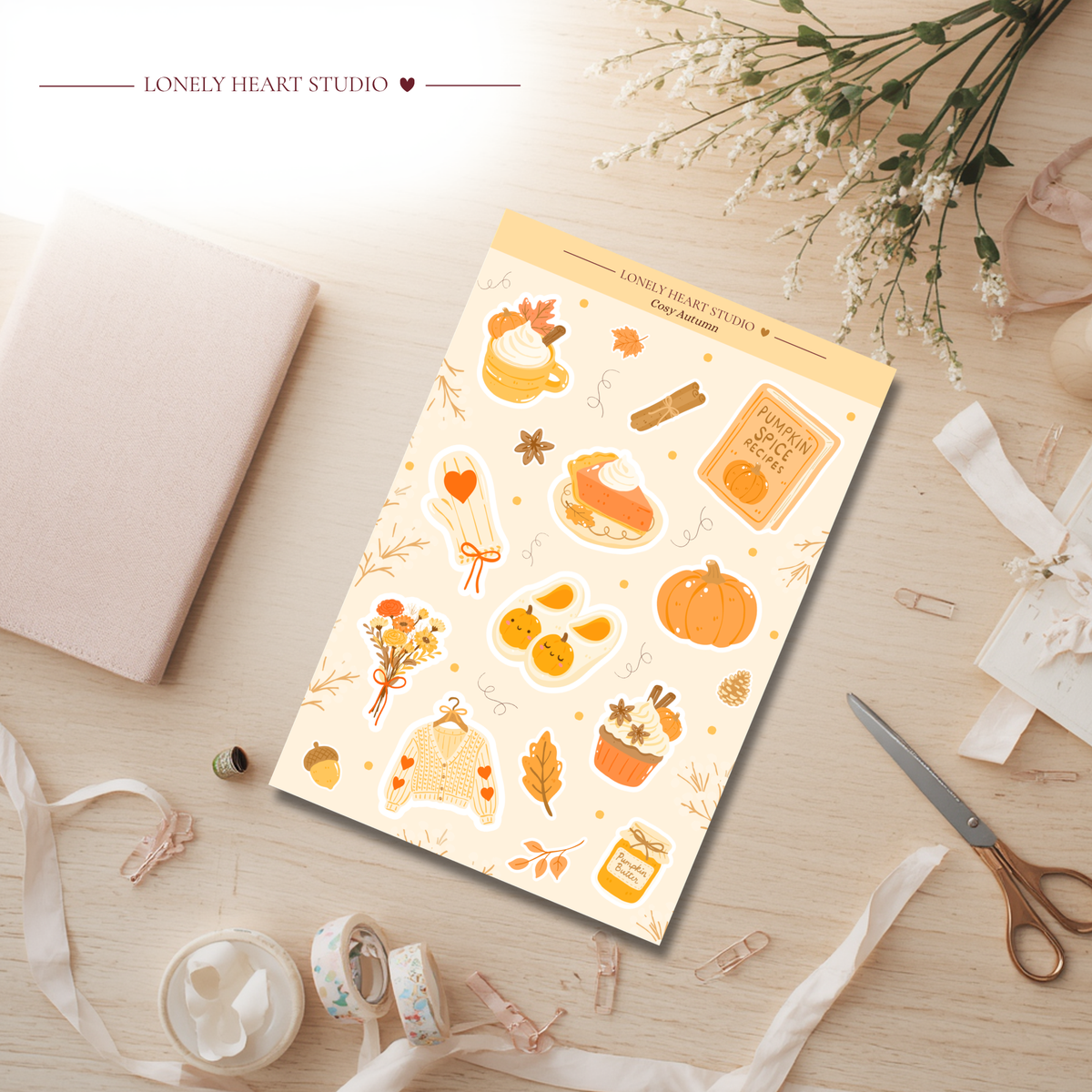 Cosy Autumn Sticker Sheet