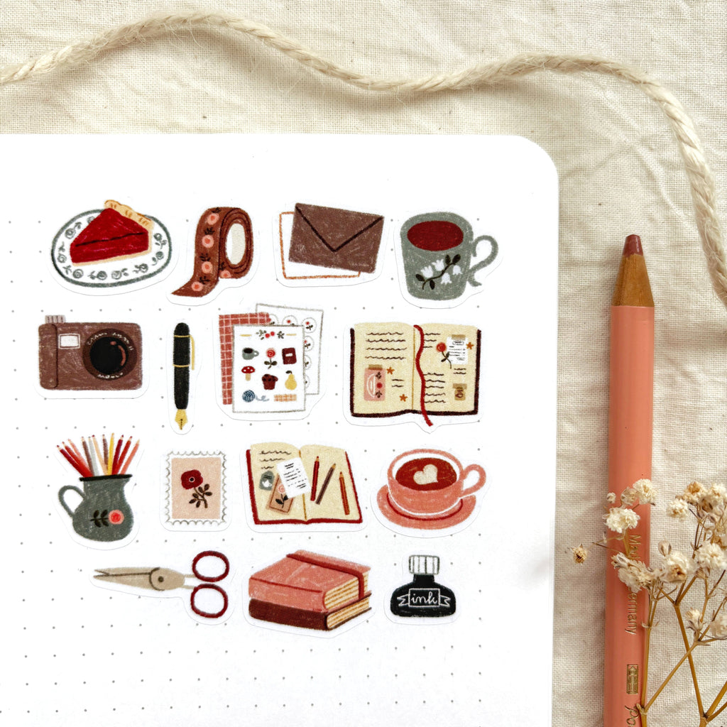 Cozy Journaling - Sticker Sheet
