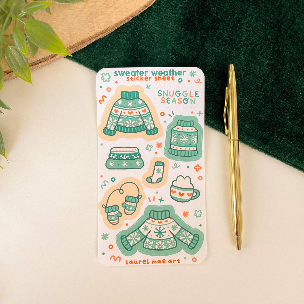 Sweater Weather Sticker Sheet
